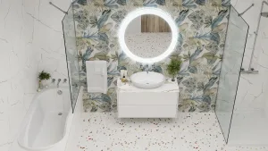 Умывальник Турин 610 Эллипс Белый матовый, Solid Surface