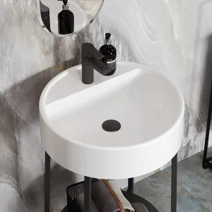 Умывальник Эвора 530 Белый матовый, Solid Surface