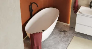 Ванна Осло 1700 Белый матовый, Solid Surface