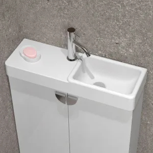 Умывальник Даллас 600 Белый матовый, Solid Surface