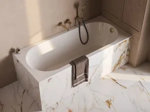 Ванна Борнео 160х70, белый матовый, Solid Surface