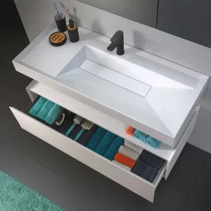 Умывальник Триумф 850-02 Белый матовый, Solid Surface
