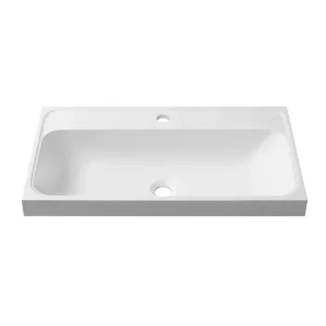 Умывальник Бостон 800 Белый матовый, Solid Surface