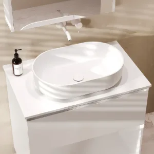 Столешница Luna-Turin 100, Белый матовый, Solid Surface