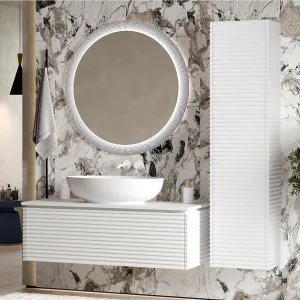Столешница Монблан 120, Белый матовый, Solid Surface