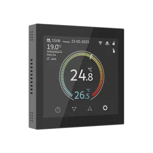 Умный сенсорный терморегулятор с LCD дисплеем Werkel Сенсорные механизмы черные W1851108/ Умный сенсорный терморегулятор с LCD дисплеем (черный)
