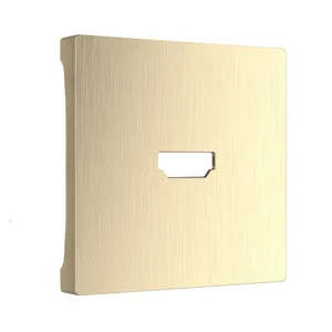 Накладка на механизм Встраиваемые механизмы шампань рифленый Werkel W1196010/ Накладка для розетки HDMI (шампань рифленый)