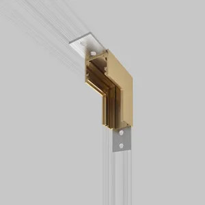 Коннектор для шинопровода Elektrostandard Line Magnetic Brass Line Коннектор угловой внутренний для накладного шинопровода (латунь) 85225/00