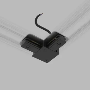 Коннектор угловой с вводом питания для однофазного шинопровода Elektrostandard Basic System 85012/00 Коннектор угловой с вводом питания для однофазного шинопровода (черный)