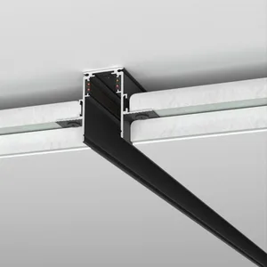 Шинопровод Elektrostandard Slim Magnetic Slim Magnetic Шинопровод встраиваемый под ГКЛ 12,5мм (черный) (2м) 85207/00