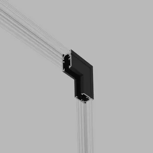 Коннектор Mini Magnetic Elektrostandard Mini Magnetic Коннектор угловой внутренний для накладного шинопровода (черный) 85180/00