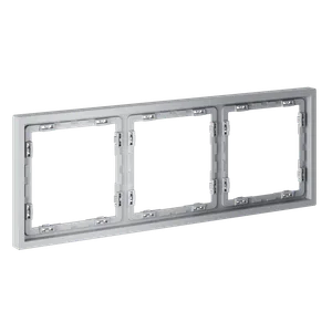 Рамка пластиковая VOLTUM S70 на 3 поста, (серый)