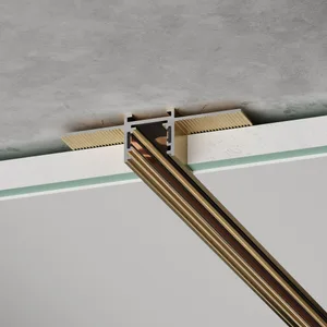 Шинопровод Line Magnetic Elektrostandard Шинопровод встраиваемый под ГКЛ 12,5 мм (латунь) (2м) 85243/00_система Лайн