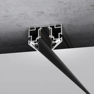 Шинопровод Slim Magnetic Elektrostandard Шинопровод в натяжной потолок с декоративными вставками (чёрный) (3м) 85242/00_система Слим