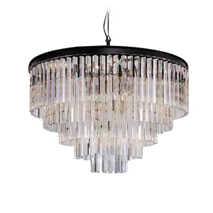 Подвесная люстра 1920s Odeon Delight Collection KR0387P-10A black/clear