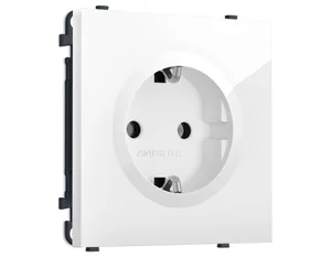 MS106010 Комплект механизма электрической розетки SIGMA Белый глянец 50Hz 2P+E с/з 16A-250V QUANT PRO (SP1060, PR141)