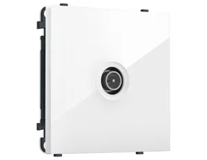 MS113005 Комплект механизма TV розетки оконечной экранированной SIGMA Белый глянец 5-1000MHz 3dB QUANT PRO (SP1130, PR199)