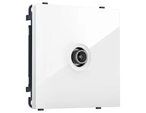 MS113010 Комплект механизма TV розетки оконечной SIGMA Белый глянец 50-870 MHz 1dB QUANT PRO (SP1130, PR202)