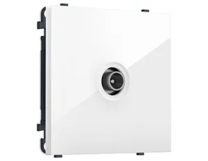 MS113030 Комплект механизма TV розетки проходной SIGMA Белый глянец 5-1000 MHz 4dB QUANT PRO (SP1130, PR211)