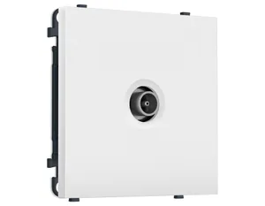 MS133010 Комплект механизма TV розетки оконечной SIGMA Белый матовый 50-870 MHz 1dB QUANT PRO (SP1330, PR202)