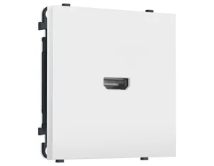 MS134030 Комплект механизма розетки HDMI 2.1 SIGMA Белый матовый 30V/900MS 4K-120HZ 8K-60Hz QUANT PRO (SP1340, PR223)