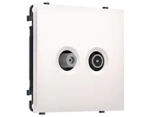 MS213310 Комплект механизма розетки TV оконечной + SAT SIGMA Жемчуг 5-862MHz 3.5dB/950-2150MHz 3.8dB QUANT PRO (SP2133, PR217)