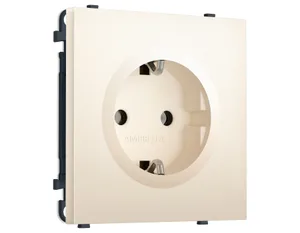 MS246010 Комплект механизма электрической розетки SIGMA Жемчужно-кремовый 50Hz 2P+E с/з 16A-250V QUANT PRO (SP2460, PR141)