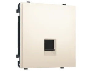 MS252005 Комплект механизма компьютерной розетки SIGMA Жемчужно-кремовый RJ-45 экранированной с/ш QUANT PRO (SP2520, PR185)