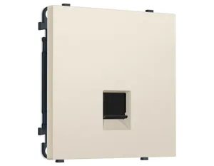 MS332005 Комплект механизма компьютерной розетки SIGMA Бежевый матовый RJ-45 экранированной с/ш QUANT PRO (SP3320, PR185)