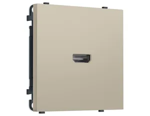 MS354030 Комплект механизма розетки HDMI 2.1 SIGMA Кашемир 30V/900MS 4K-120HZ 8K-60Hz QUANT PRO (SP3540, PR223)