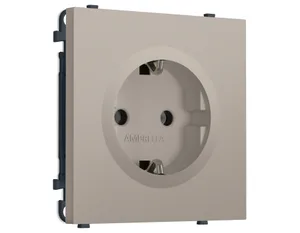 MS366010 Комплект механизма электрической розетки SIGMA Серо-бежевый матовый 50Hz 2P+E с/з 16A-250V QUANT PRO (SP3660, PR141)