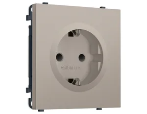 MS367010 Комплект механизма электрической розетки SIGMA Серо-бежевый матовый 50Hz 2P+E с/з с/ш 16A-250V QUANT PRO (SP3670, PR141)
