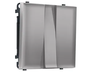 MS505010 Комплект механизма 3-кл выключателя SIGMA Сталь матовый 10A-250V QUANT PRO (SP5050, PR133)