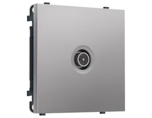 MS513030 Комплект механизма TV розетки проходной SIGMA Сталь матовый 5-1000 MHz 4dB QUANT PRO (SP5130, PR211)