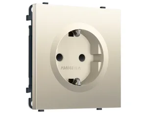 MS547010 Комплект механизма электрической розетки SIGMA Шёлк 50Hz 2P+E с/з с/ш 16A-250V QUANT PRO (SP5470, PR141)