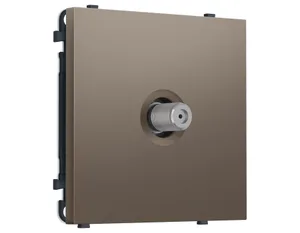 MS643050 Комплект механизма TV розетки SAT SIGMA Темная бронза матовый 5-2400MHz 3.5dB QUANT PRO (SP6430, PR215)