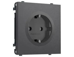 MS656010 Комплект механизма электрической розетки SIGMA Антрацит серый 50Hz 2P+E с/з 16A-250V QUANT PRO (SP6560, PR141)