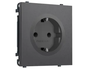 MS657010 Комплект механизма электрической розетки SIGMA Антрацит серый 50Hz 2P+E с/з с/ш 16A-250V QUANT PRO (SP6570, PR141)