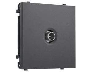 MS663030 Комплект механизма TV розетки проходной SIGMA Антрацит серый 5-1000 MHz 4dB QUANT PRO (SP6630, PR211)