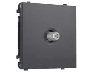 MS663050 Комплект механизма TV розетки SAT SIGMA Антрацит серый 5-2400MHz 3.5dB QUANT PRO (SP6630, PR215)