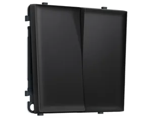 MS803020 Комплект механизма 2-кл проходного выключателя SIGMA Черный матовый 10A-250V QUANT PRO (SP8030, PR120)
