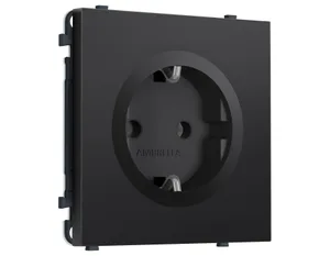 MS806010 Комплект механизма электрической розетки SIGMA Черный матовый 50Hz 2P+E с/з 16A-250V QUANT PRO (SP8060, PR141)
