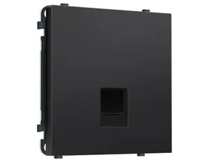 MS812010 Комплект механизма компьютерной розетки SIGMA Черный матовый RJ-45 (8P8C) CAT6 с/ш QUANT PRO (SP8120, PR188)