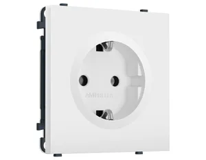 MS826010 Комплект механизма электрической розетки SIGMA Белый мягкое касание 50Hz 2P+E с/з 16A-250V QUANT PRO (SP8260, PR141)