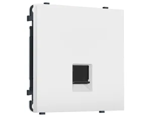 MS832005 Комплект механизма компьютерной розетки SIGMA Белый мягкое касание RJ-45 экранированной с/ш QUANT PRO (SP8320, PR185)