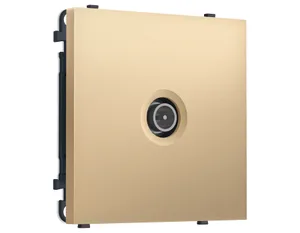 MS893005 Комплект механизма TV розетки оконечной экранированной SIGMA Золото Мягкое касание 5-1000MHz 3dB QUANT PRO (SP8930, PR199)