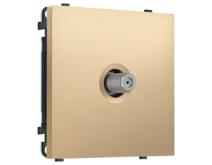 MS893050 Комплект механизма TV розетки SAT SIGMA Золото Мягкое касание 5-2400MHz 3.5dB QUANT PRO (SP8930, PR215)