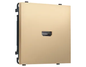 MS894030 Комплект механизма розетки HDMI 2.1 SIGMA Золото Мягкое касание 30V/900MS 4K-120HZ 8K-60Hz QUANT PRO (SP8940, PR223)