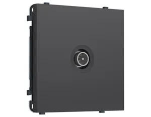 MS913005 Комплект механизма TV розетки оконечной экранированной SIGMA Графит Мягкое касание 5-1000MHz 3dB QUANT PRO (SP9130, PR199)