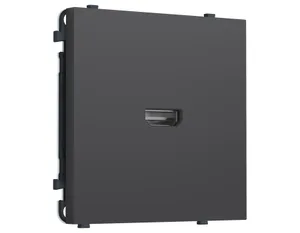 MS914030 Комплект механизма розетки HDMI 2.1 SIGMA Графит Мягкое касание 30V/900MS 4K-120HZ 8K-60Hz QUANT PRO (SP9140, PR223)